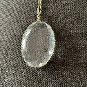 Gold Chain w/Crystal Pendant